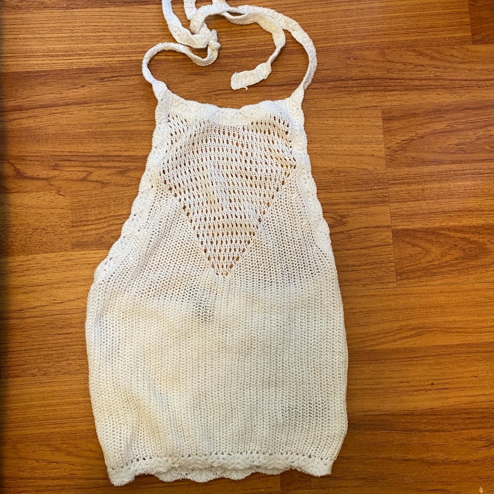 H&M Crochet halter top size XS